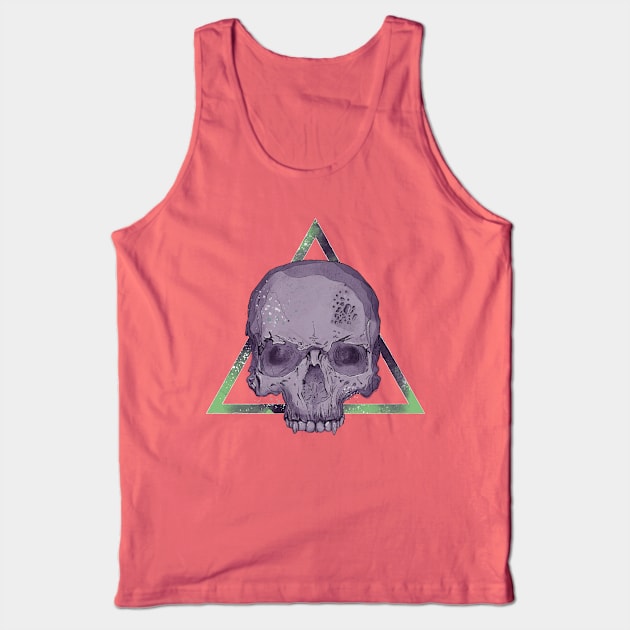 Purple Skull Tank Top by Jess Adams